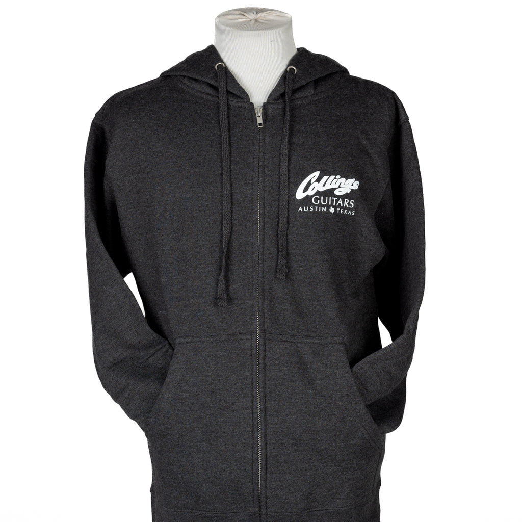 Collings Logo Hoodie Charcoal Heather