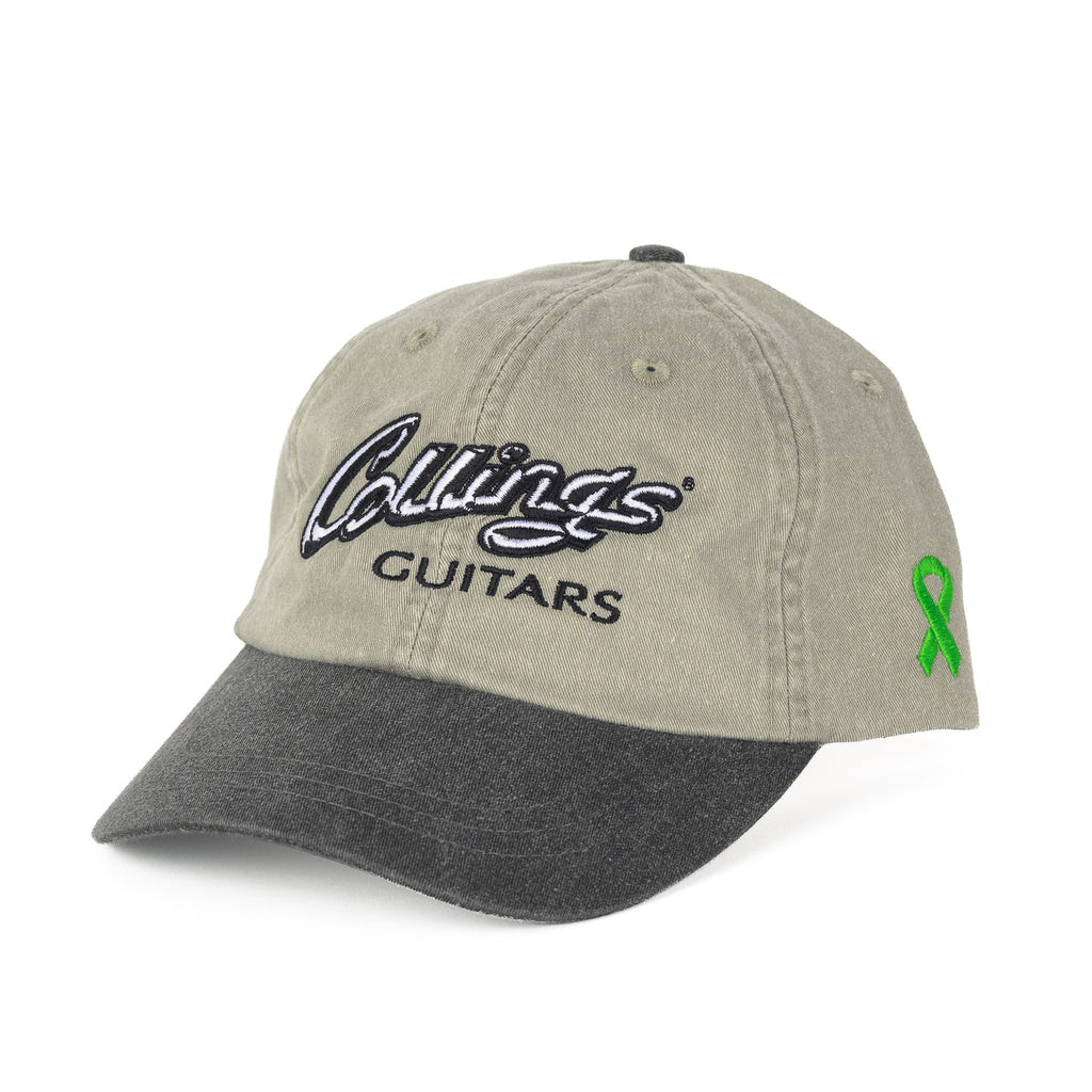 Collings Stone/Black Hat with Cancer Awareness Ribbon