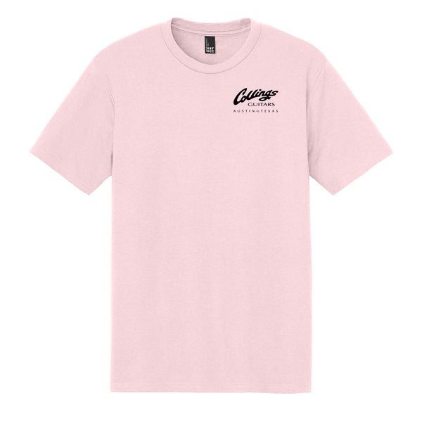 Mens Collings Factory Label Graphic T-Shirt- Pink
