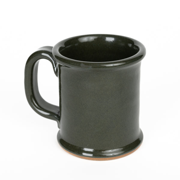 Handcrafted Glazed Stoneware Collings Mug - Hunter Green